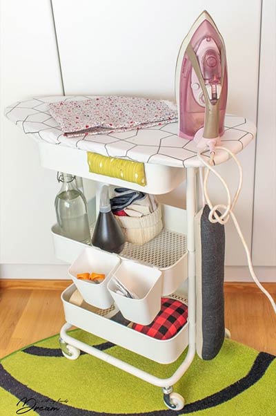 mini ironing station