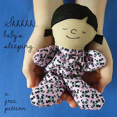 Itty bitty sleepy baby doll pattern