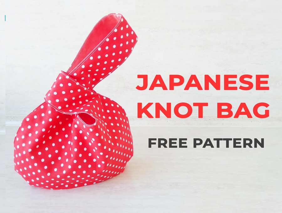 Folded Japanese Bag PDF Sewing Pattern and Tutorial 