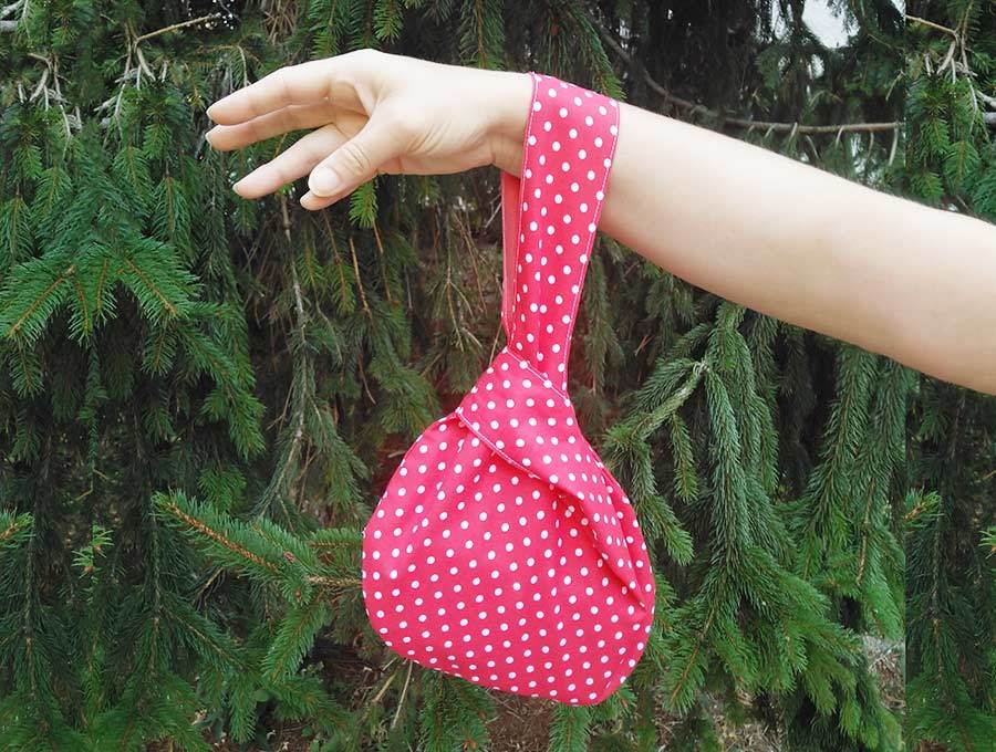 Small Japanese Folded Bag PDF Sewing Pattern With Tutorial 