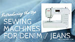 Jeans sewing machine