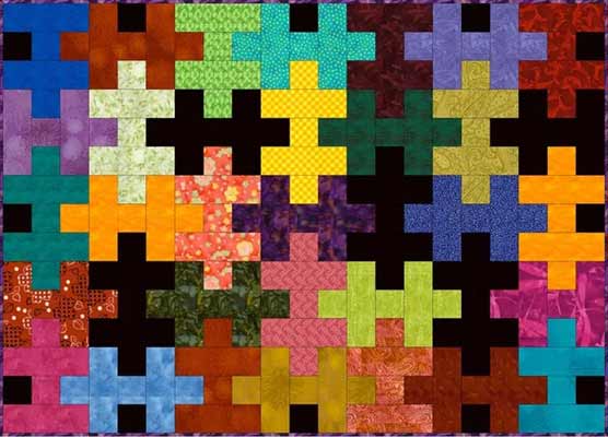 Easy Jigsaw Puzzle Quilt Pattern