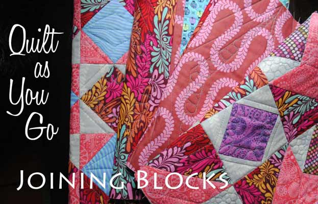 How to join quilt as you go blocks