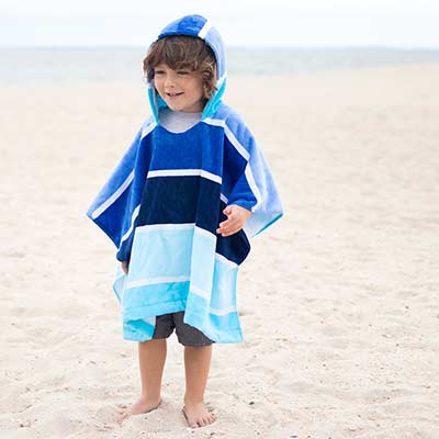 kids beach towel poncho