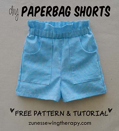 kids paperbag shorts