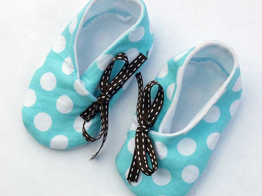 kimono baby slippers
