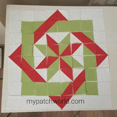 Labyrinth quilt block pattern tutorial