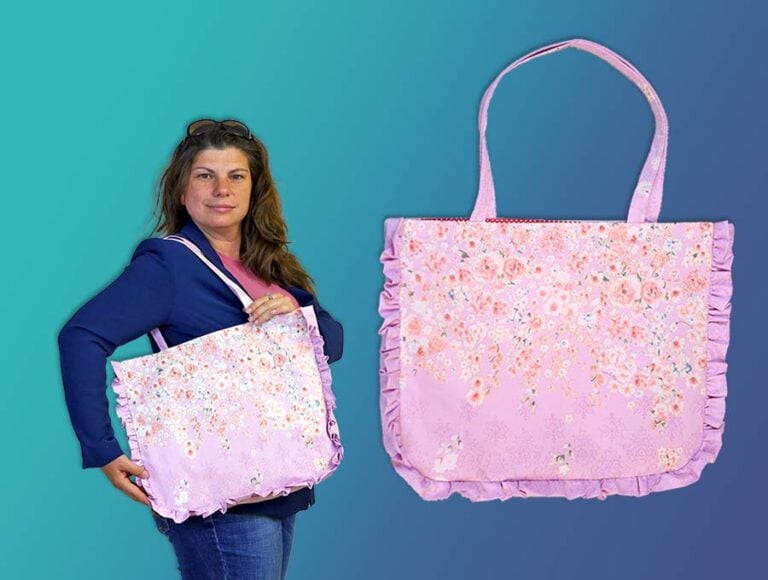 DIY Large Ruffle Bag [Sewing Pattern + VIDEO]