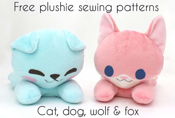 30 Free Stuffed Cat Sewing Patterns Adorable Plushies Hello Sewing