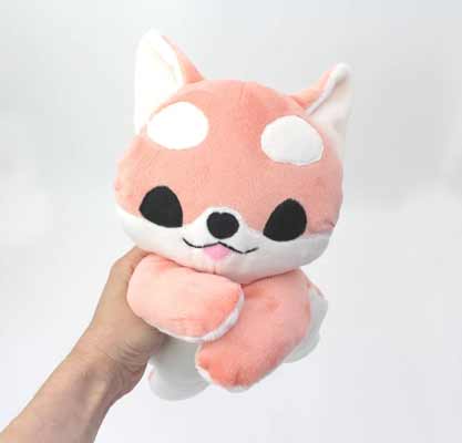 Laying fox stuffed toy pattern