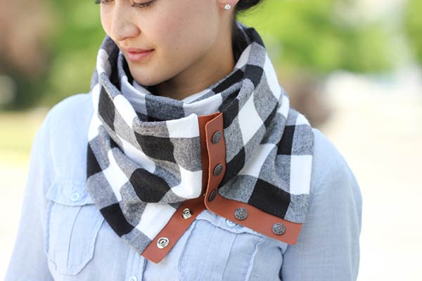 leather and flannel scarf pattern