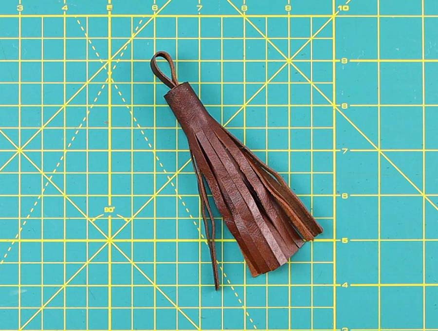 leather tassel diy