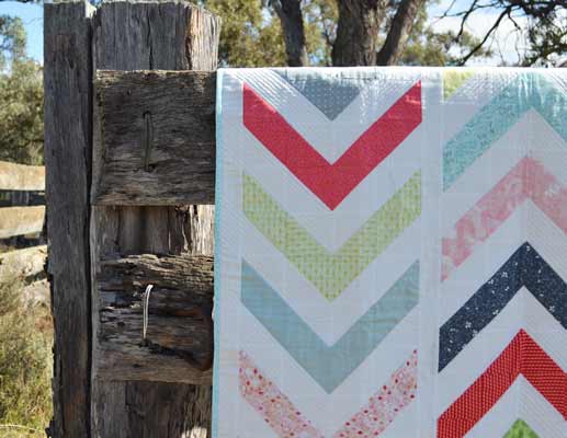 Modern chevron quilt