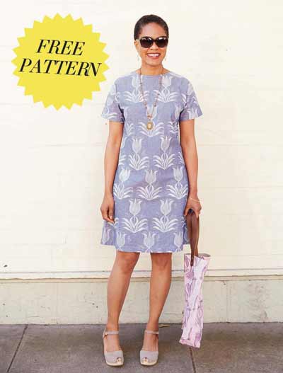 A-line shift dress pattern for ladies