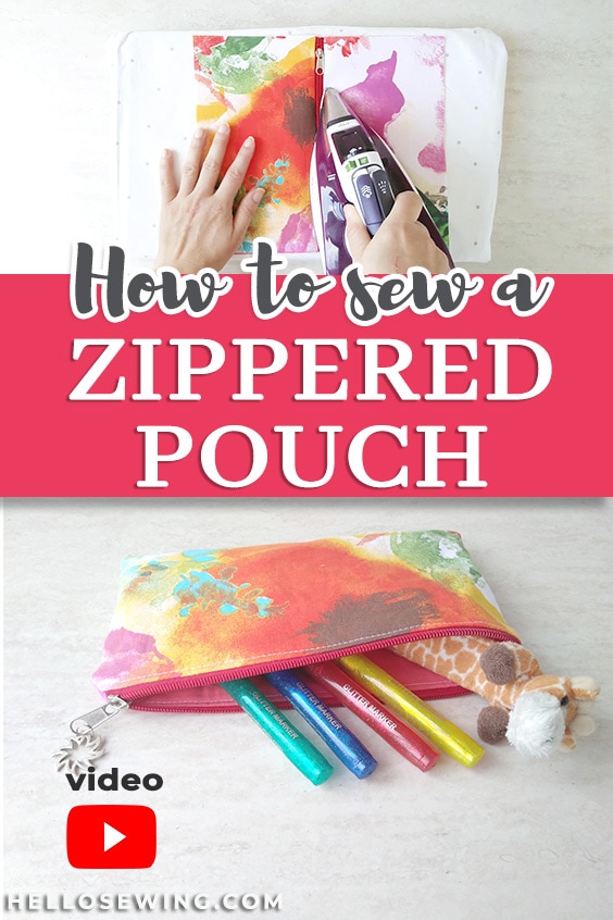 How to Sew A Zipper Bag