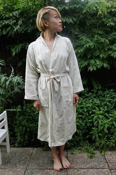 Men women and teen bathrobe sewing pattern