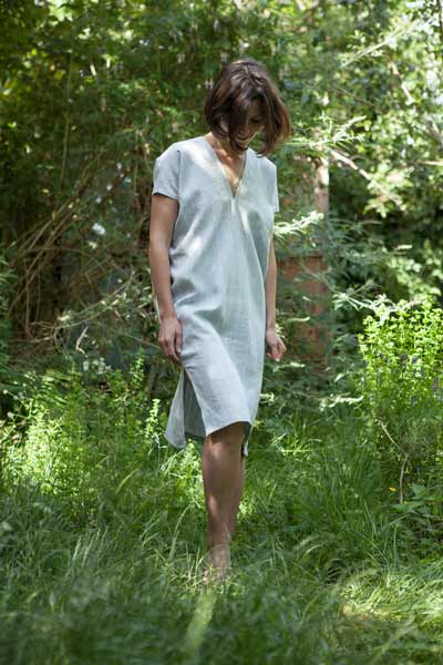 Linen kaftan dress pattern