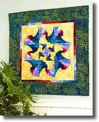 Free Quilting Pattern: Log Cabin Swirl