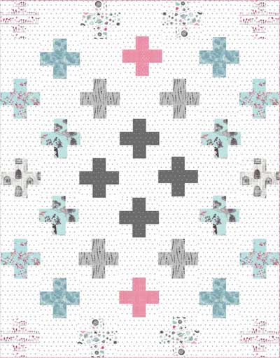 Madcrosser free modern quilt block