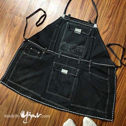 upcycled apron tutorial