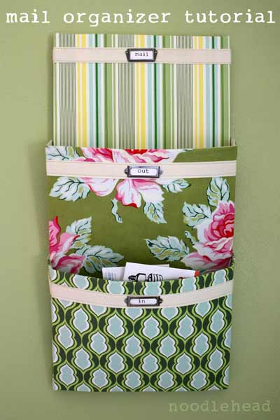 Fabric Mail organizer