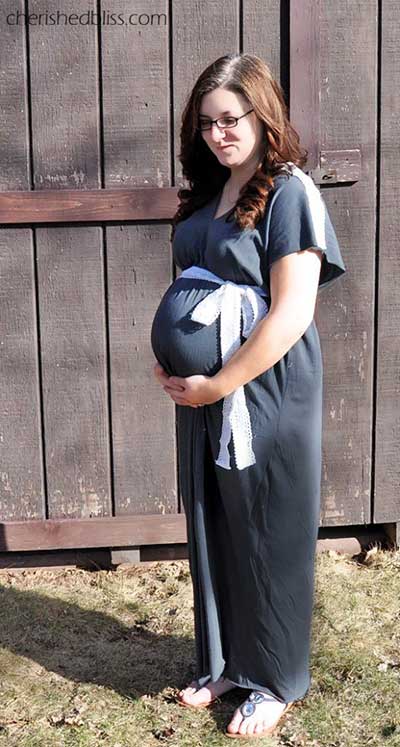 Maternity maxi dress