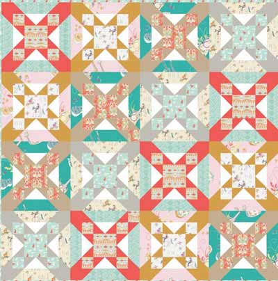 Melodic block – modern quilt design