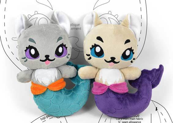 free mer kitty plush pattern