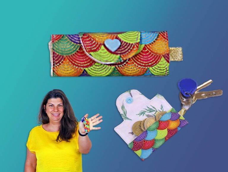 Micro Snap Coin Pouch Keychain [Sewing Pattern + VIDEO]