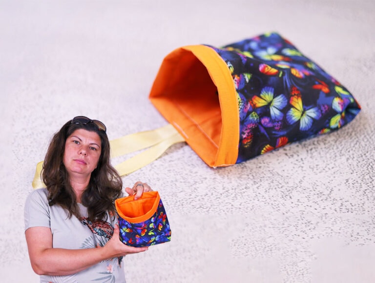 DIY Mini Car Trash Can [Car Trash Bag Sewing Pattern + Video]