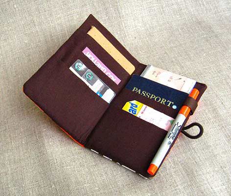 Travel Wallet Passport Holder Document Organizer  Sewing Tutorial and Free  PDF Pattern : r/freepatterns