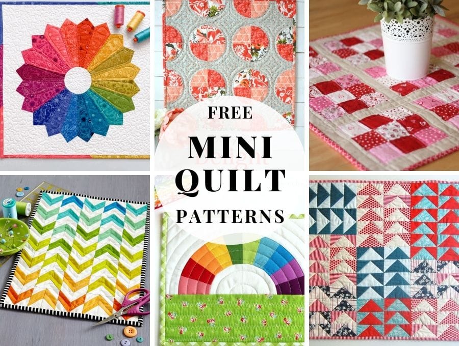 20+ Gorgeous Mini Quilt Patterns ⋆ Hello Sewing
