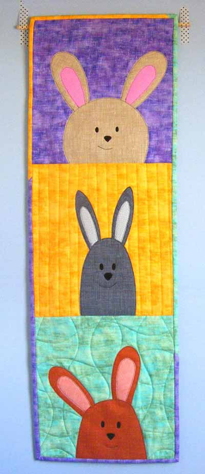 Easter bunny wall hanging pattern