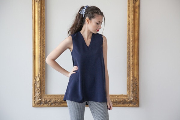 Sleeveless Tunic Shirt - THE FORM