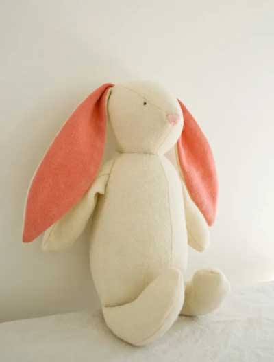 Classic soft woolen bunny template