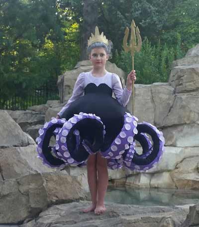 The most awesome Ursula costume for a girl
