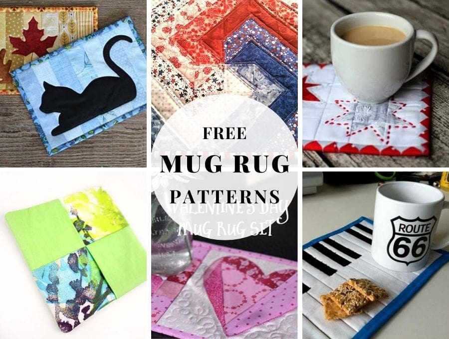 Oh zeewier Luchtvaartmaatschappijen 12+ Free Mug Rug Patterns To Snack In Style ⋆ Hello Sewing