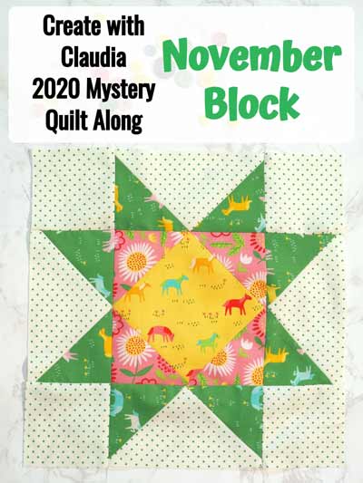 12” Sawtooth star quilt block