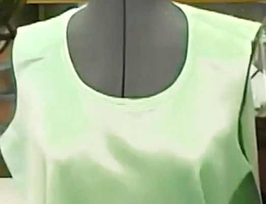 How to attach neckline binding on a sweatshirt