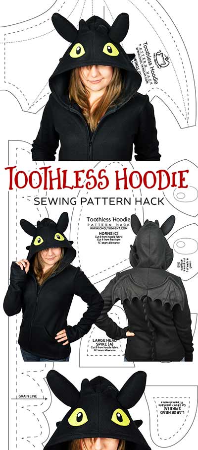 20+ Free Hoodie Sewing Patterns For Stylish Layering (Wear Anywhere And  Everywhere) ⋆ Hello Sewing