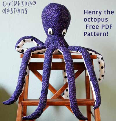 Fabric Octopus sewing pattern