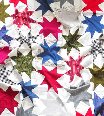 Offset star quilt