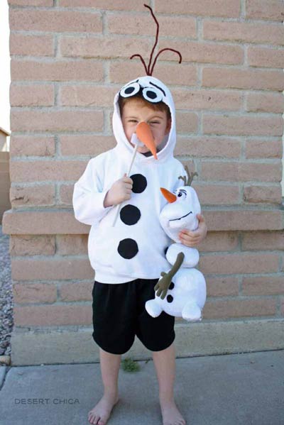 DIY Olaf Costume for a boy