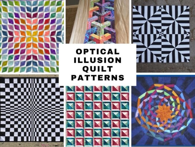 optical illusion quilt patterns