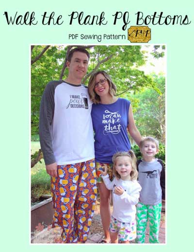 Pajama Pants Sewing Pattern PDF Women Lounge Pants Sewing Pattern