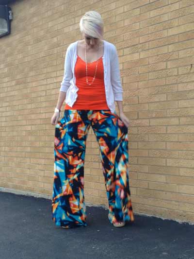 Super wide leg palazzo pants pattern