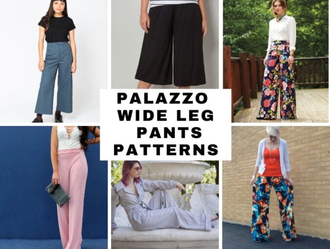 palazzo wide leg pants patterns