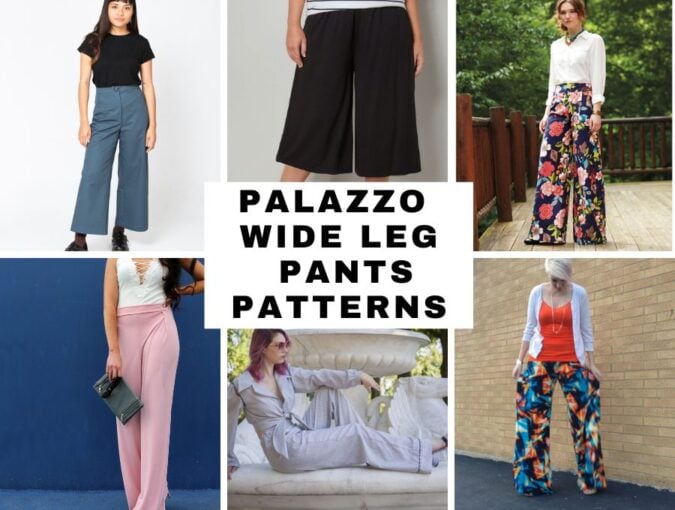 Free Palazzo Wide Leg Pants Patterns ⋆ Hello Sewing