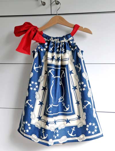 patriotic pillowcase dress