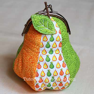 Pear shaped coin purse